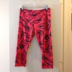 Zumba Pink/Black Crop Leggings